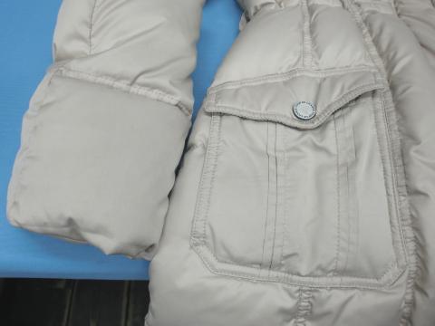 ダウン コート ジャケット 染み抜き クリーニング 皮脂汚れ 20160604後2.